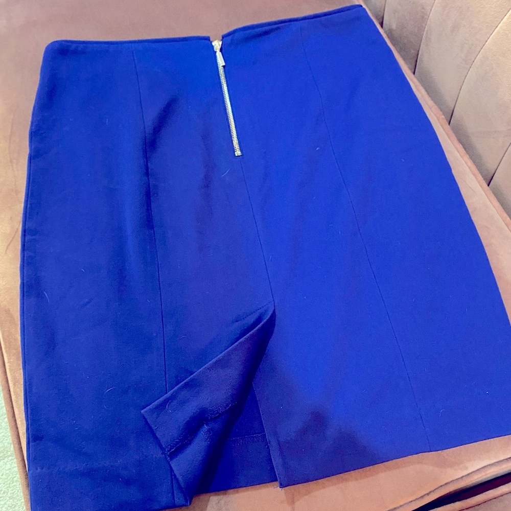 Cobalt Pencil Skirt